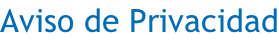 Aviso de Privacidad