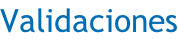 Validaciones